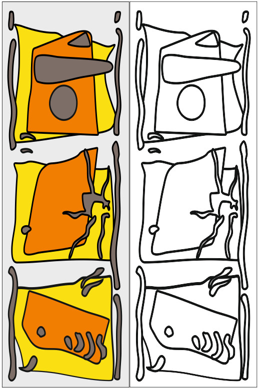 Рисунки для пескоструя на двери-купе Абстракция