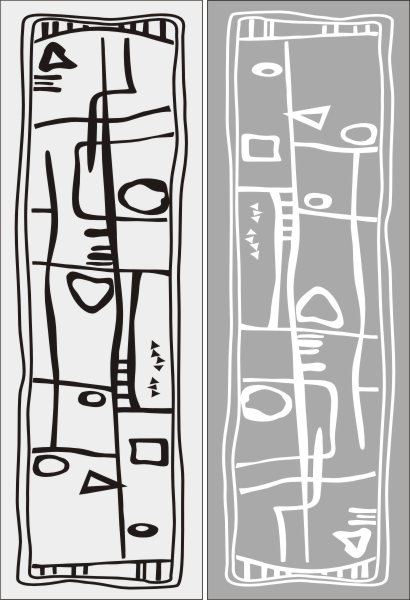 Рисунки для пескоструя на двери-купе Абстракция