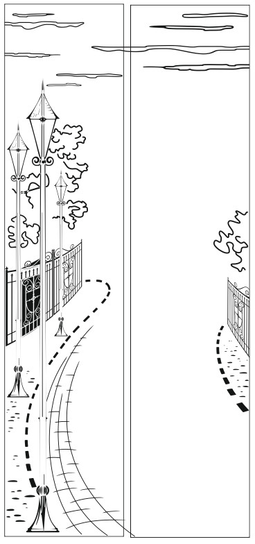 Рисунки для пескоструя на двери-купе Архитектура