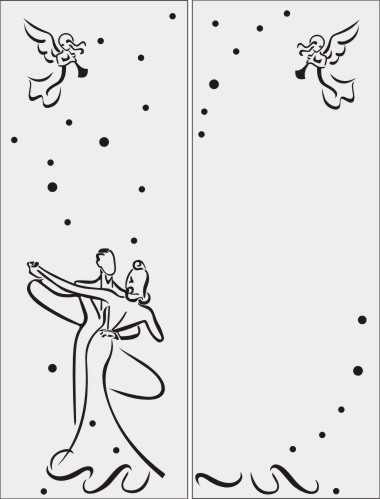 Рисунки для пескоструя на двери-купе Арки Феи