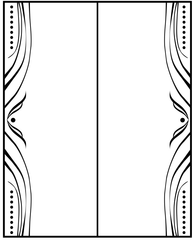 Рисунки для пескоструя на двери-купе Бордюры