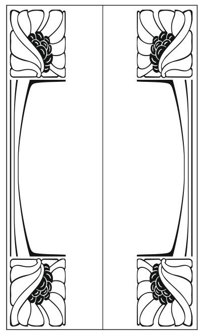 Рисунки для пескоструя на двери-купе Бордюры