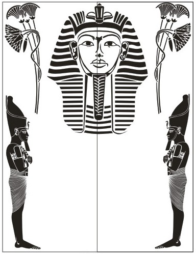 Рисунки для пескоструя на двери-купе Египет