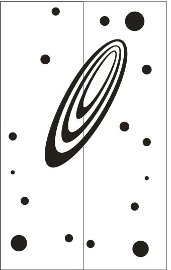 Рисунки для пескоструя на двери-купе Космос