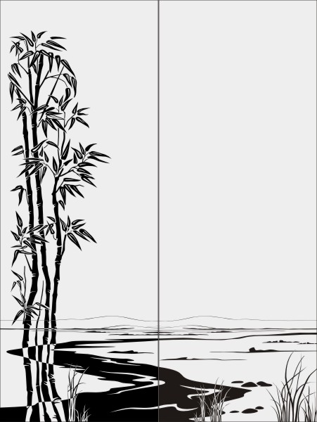 Рисунки для пескоструя на двери-купе Пейзажи