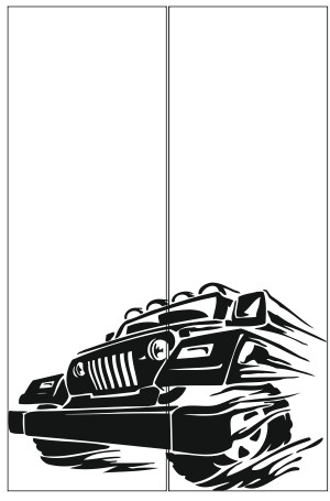 Рисунки для пескоструя на двери-купе Транспорт