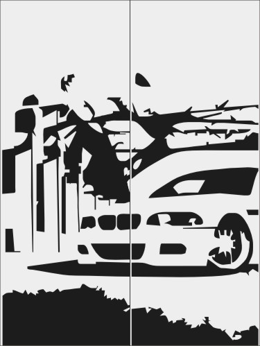 Рисунки для пескоструя на двери-купе Транспорт
