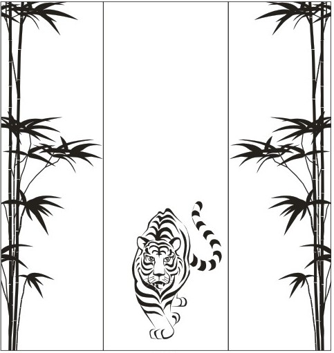Рисунки для пескоструя на двери-купе Животные